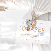 Diaper Raffle Blue Bär Begleitkarte