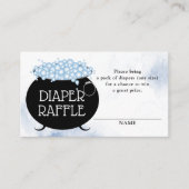 Diaper Raffle Blue Brew Halloween Baby Showe Begleitkarte (Vorderseite)