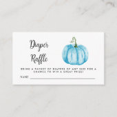 Diaper Raffle Blue Pumpkin Begleitkarte (Vorderseite)