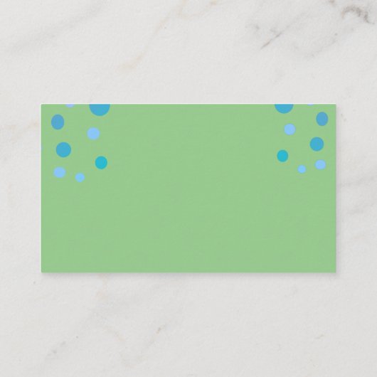 Diaper Raffle Blue Unicorn Baby Boy Enclosure Card Begleitkarte (Rückseite)