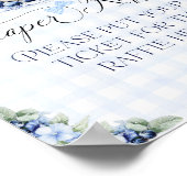 Diaper Raffle Blueberry Pancake Baby Brunch Poster (Ecke)