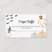 Diaper Raffle Boo Niedlich Halloween-Party Enclosu Begleitkarte (Vorderseite)
