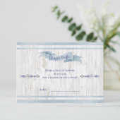 Diaper Raffle Boy Baby Blue Boho Pfeile Begleitkarte (Stehend Vorderseite)