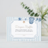 Diaper Raffle Card Blue Jean Begleitkarte (Stehend Vorderseite)