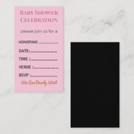 Diaper Raffle Card Tickets | Elegant Insert