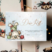 Diaper Raffle Card Winter Puppy Baby Shower Begleitkarte