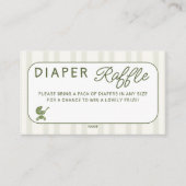 Diaper Raffle Coffee Brewing Brunch Baby Shower Begleitkarte (Vorderseite)