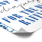 Diaper Raffle Dancing Queen Griechische Baby Dusch Poster (Ecke)