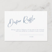 Diaper Raffle Denim / Dusty Blue Bohemisch Begleitkarte (Vorderseite)