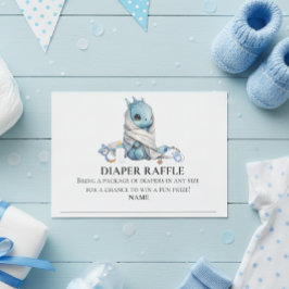Diaper Raffle Dragon Baby Dusche Einladung