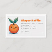 Diaper Raffle Eine kleine Süsse ist unterwegs Begleitkarte (Vorderseite)