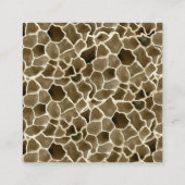 Diaper Raffle Enclosure Boy Baby Shower Giraffe Begleitkarte (Rückseite)