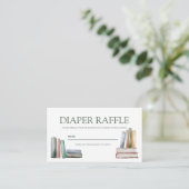 Diaper Raffle Enclosure Card Begleitkarte (Stehend Vorderseite)