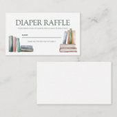 Diaper Raffle Enclosure Card Begleitkarte (Vorne/Hinten)