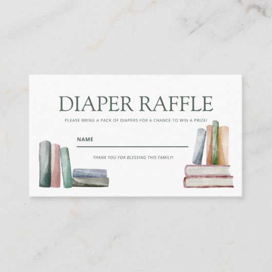 Diaper Raffle Enclosure Card Begleitkarte (Vorderseite)