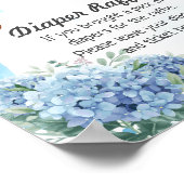 Diaper Raffle Game Elephant Heißluftballon Poster (Ecke)