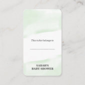 Diaper Raffle Gedicht Citrus Lemon Neutral Begleitkarte (Rückseite)