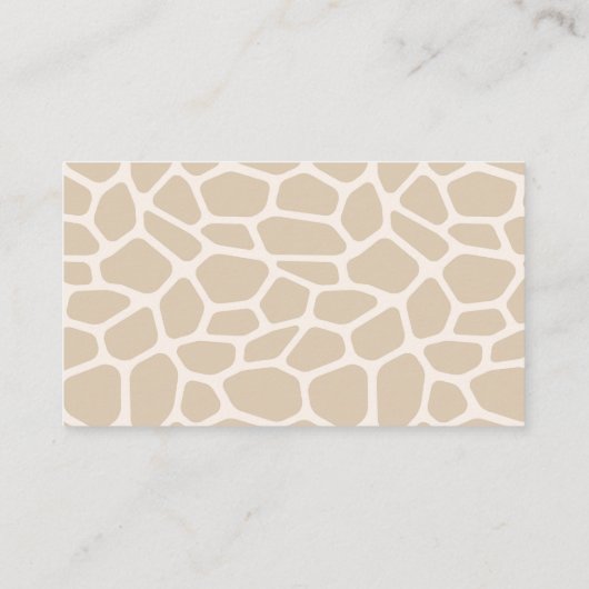 Diaper Raffle | Giraffe Baby Shower Begleitkarte (Rückseite)