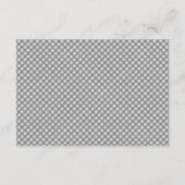 Diaper Raffle Gray Gingham Halloween Kinderdusche Begleitkarte (Rückseite)