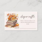 Diaper Raffle | Herbstbuch Kinderdusche Begleitkarte (Vorderseite)