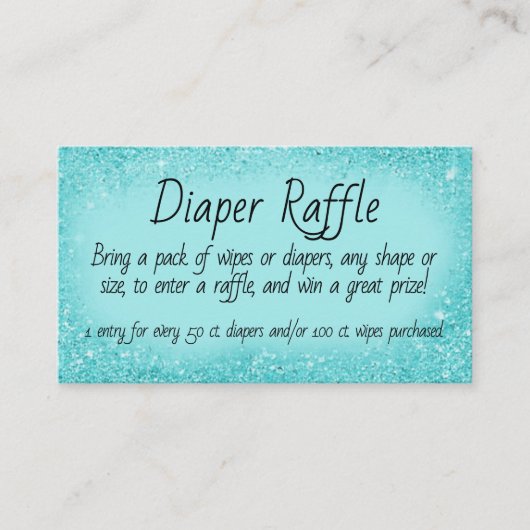 Diaper Raffle Invitation Insert (Vorderseite)