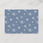 Diaper Raffle Its Cold Outside Winter Baby Shower Begleitkarte (Rückseite)