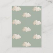 Diaper Raffle Kinderzimmer Boho Bear Baby Dusche Begleitkarte (Rückseite)