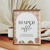 Diaper Raffle Kleine Süsse Pie Baby Shower Game Poster
