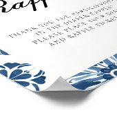 Diaper Raffle Lemon Positano Baby Duschzeichen Poster (Ecke)