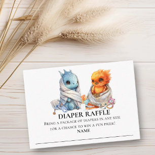 Diaper Raffle Little Twins Dragon Phoenix Begleitkarte