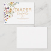 Diaper Raffle Mitteilungskarte (Vorne/Hinten)