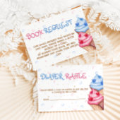 Diaper Raffle Pink Blue Gender Reveal Begleitkarte