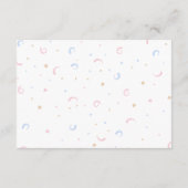 Diaper Raffle Pink Blue Gender Reveal Begleitkarte (Rückseite)