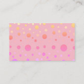 Diaper Raffle Pink Unicorn Twins Girl Babydusche Begleitkarte (Rückseite)