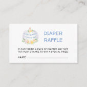 Diaper Raffle Pumpkin Boys Kinderdusche Begleitkarte (Vorderseite)