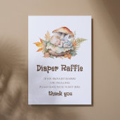 Diaper Raffle Sign Baby Dusche Woodland Fairy Poster