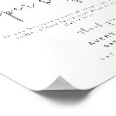 Diaper Raffle Sign | Boho Clothes Kinderdusche Poster (Ecke)