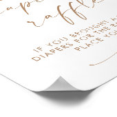 Diaper Raffle Sign | Boho Gender Reveal Diaper Poster (Ecke)