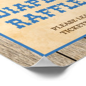 Diaper Raffle Sign Cowboy Baby Dusche Poster (Ecke)