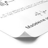 Diaper Raffle Sign for Baby Shower Games Herz Poster (Ecke)