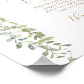 Diaper Raffle Sign Gold Ballon Baby Dusche Poster (Ecke)