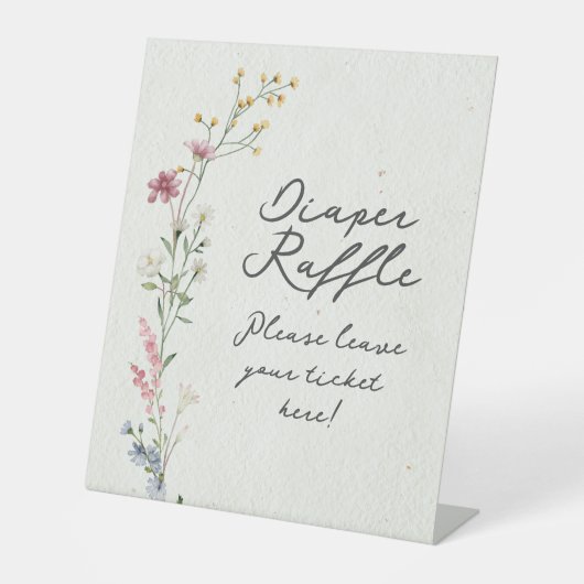 Diaper Raffle Sockelschild (Vorderseite)