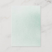 Diaper Raffle Soft Greenerenery Baby Shower Ticket Begleitkarte (Rückseite)