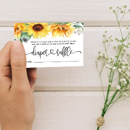 Diaper Raffle Sonnenblumendusche Begleitkarte