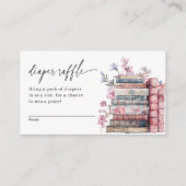 Diaper Raffle Storybook New Chapter Baby Shower Begleitkarte (Vorderseite)