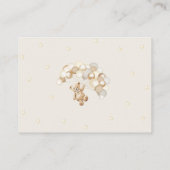 Diaper Raffle Teddy Bear Baby Shower Begleitkarte (Rückseite)