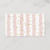 Diaper Raffle Tee Party Pastel Floral Begleitkarte (Rückseite)