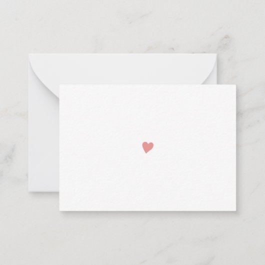 Diaper Raffle Ticket Baby Girl Pink Herz Mitteilungskarte (Rückseite)