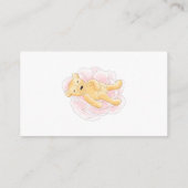 Diaper Raffle Ticket Girl Teddy Bear Honey Bee Begleitkarte (Rückseite)