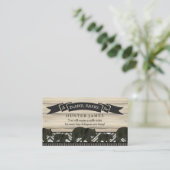 Diaper Raffle Ticket Lumberjack Bären Cubs Boy Begleitkarte (Stehend Vorderseite)